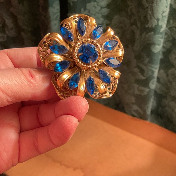 Glass brooch from 60’s - Picture 3 of 3